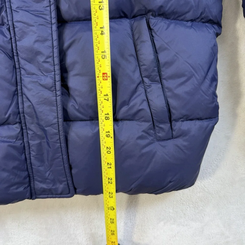 Polo Ralph Lauren Performance Puffer Jacket Boys L Navy Hooded Zip Logo